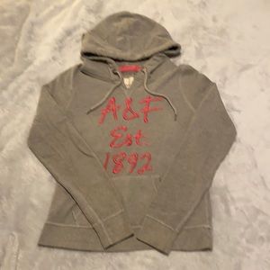 Women’s Abercrombie & Fitch gray hoodie, size M. In good used condition.